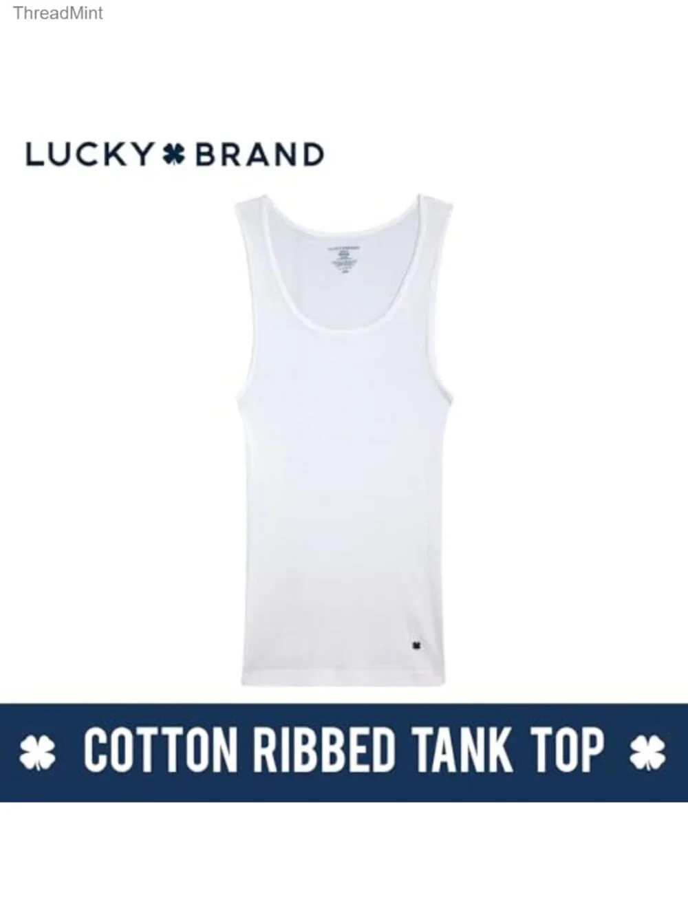 4-Pack Mens Cotton Blend Ribbed Tank Top Undershirt Tag Free